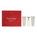 Calvin Klein Eternity Gift Set 50ml EDP + 100ml Shower Gel + 100ml Body Lotion