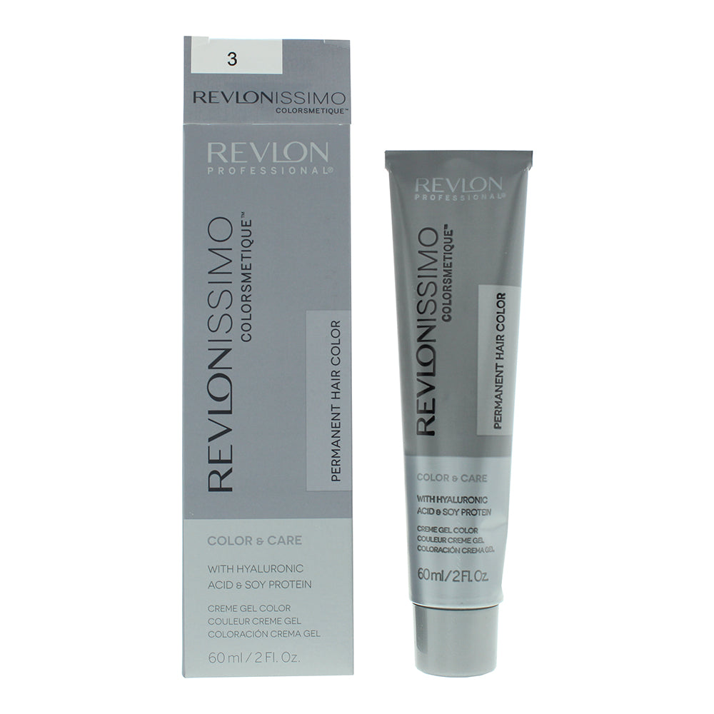 Revlon Revlonissimo Colorsmetique Permanent Hair Color 60ml - 3 Dark Brown