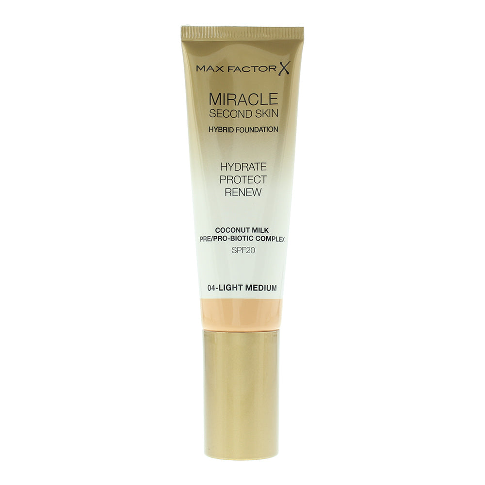 Max Factor Miracle Touch Second Skin Foundation SPF20 30ml - 4 Light Medium