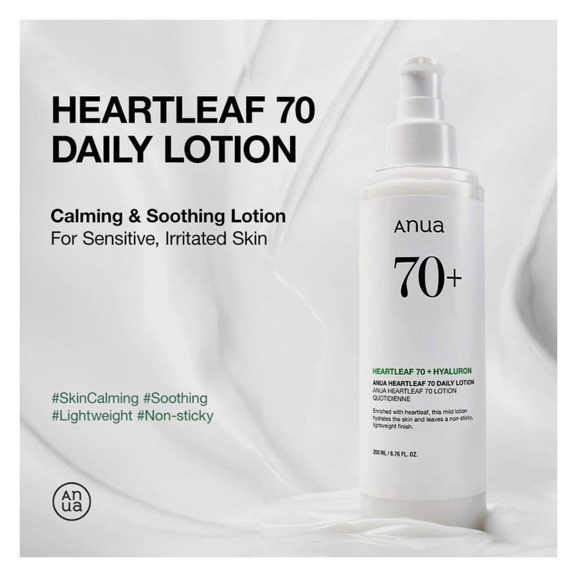 Anua Heartleaf 70+ Hyaluron Daily Lotion 200ml