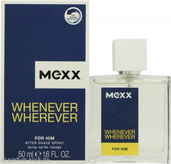 Mexx Whenever Wherever For Him Aftershave 50ml Spray