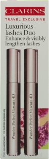 Clarins Wonder Perfect 4D Black Mascara Duo Set 2x 8ml Wonder Perfect 4D Black Mascara
