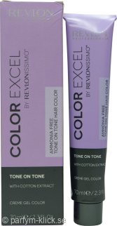 Revlon Revlonissimo Color Excel Creme Gel Hair Colour 70ml - 4.65 Medium Red Mahogany Brown