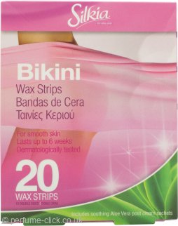 Silkia Aloe Vera Bikini Wax Strips 20 Pieces