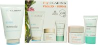 Clarins Hydration Gift Set 125ml Re-Move Purifying Cleansing Gel + 50ml Re-Boost Hydra Energizing Cream + 15ml Re-Charge Hydra Replumping Night Mask
