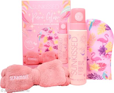 Sunkissed Pure Glow Collection Tanning Gift Set - Ultra Dark Tan + Mitt + Headband