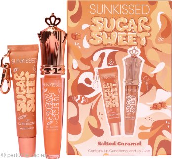 Sunkissed Sugar Sweet Salted Caramel Gift Set 16ml Lip Conditioner + 8ml Lip Gloss