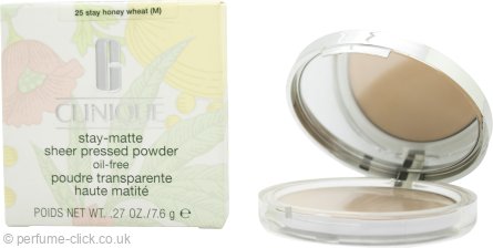 Clinique Stay Matte Sheer Pressed Powder Oil-Free 7.6g - 25 Stay Honey Wheat