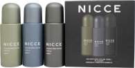 Nicce Deo Body Spray Gift Set 3 x 150ml Original 01 + Fresh 02 + Intense 03