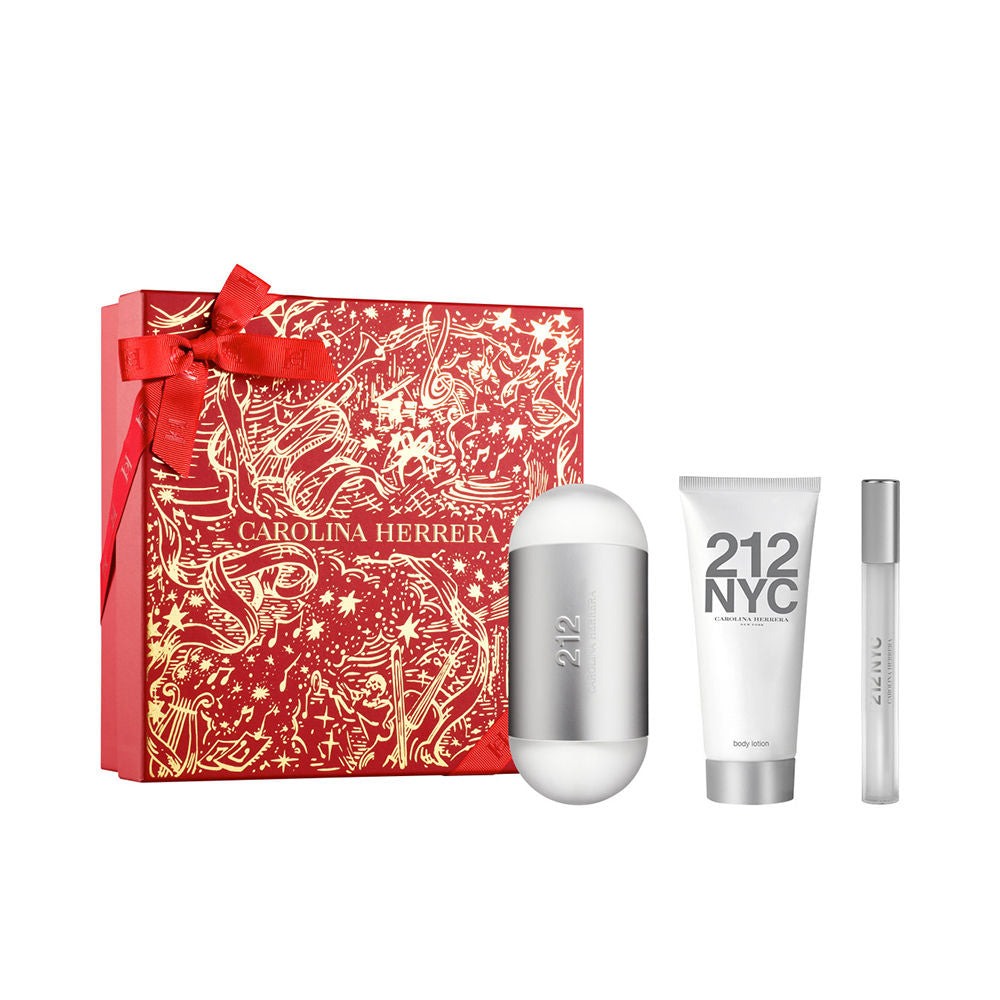 Carolina Herrera 212 NYC Gift Set 100ml EDT + 100ml Body Lotion + 10ml EDT