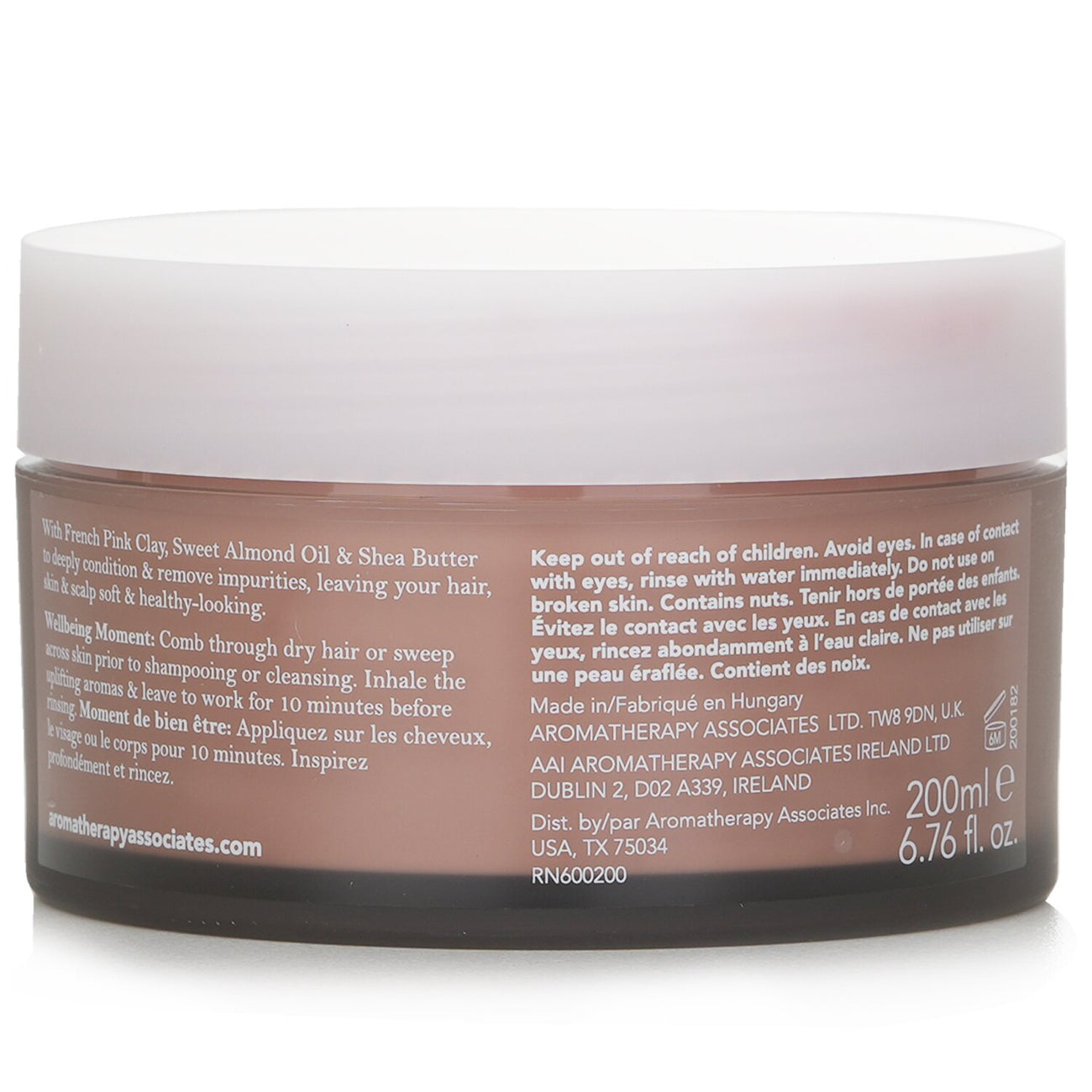 Aromatherapy Associates London Rose Pink Clay Mask 200ml