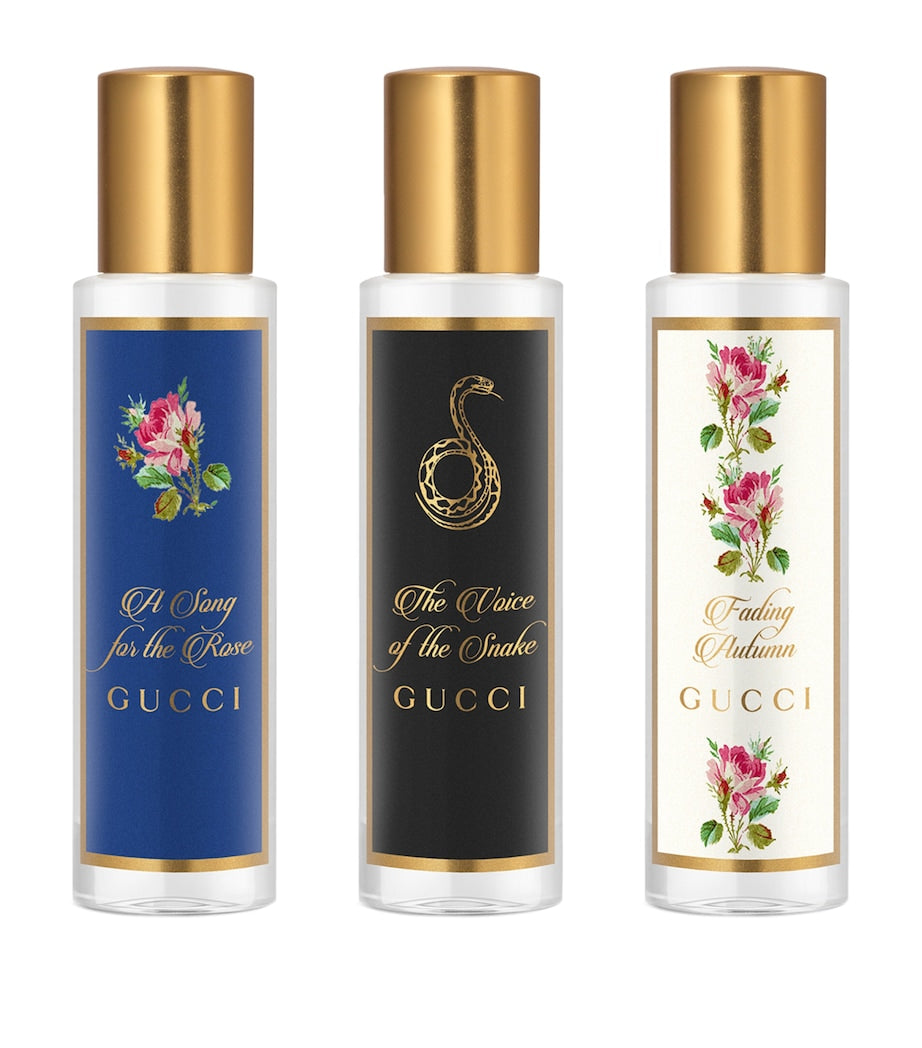 Gucci The Alchemist's Garden Gift Set 15ml A Song For The Rose EDP + 15ml The Voice Of The Snake EDP + 15ml Fading Autumn EDP
