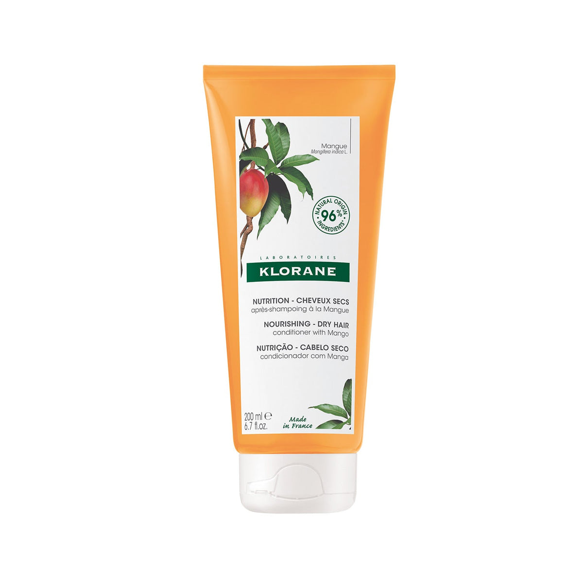 Klorane Nourishing Mango Conditioner 200ml - For Dry Hair