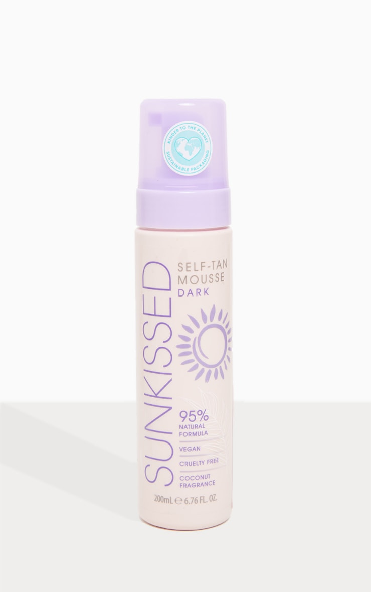 Sunkissed 95 Percent Natural Self Tan Mousse 200ml - Dark