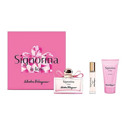 Salvatore Ferragamo Amo Ferragamo Flowerful Gift Set 50ml EDT + 50ml Body Lotion + 50ml Shower Gel