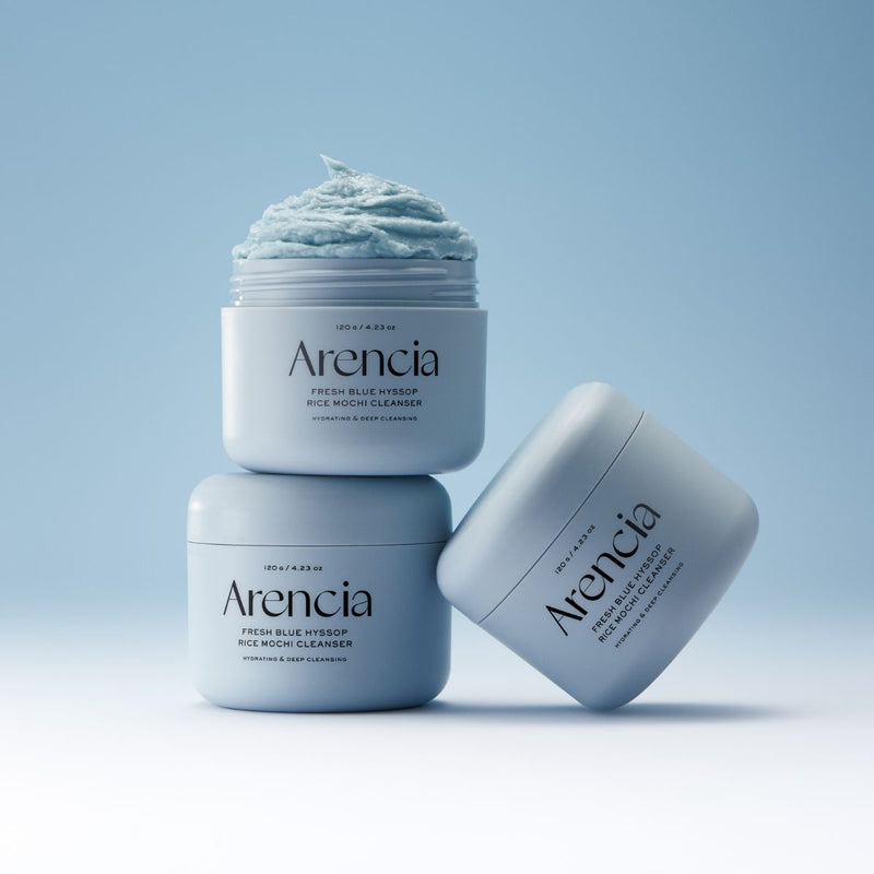 Arencia Fresh Blue Hyssop Rice Mochi Cleanser 120g