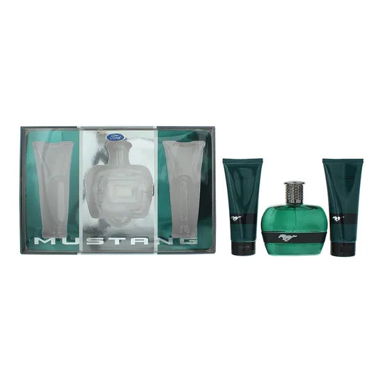 Mustang Red Gift Set 100ml EDT + 100ml Aftershave Balm + 100ml Body Wash