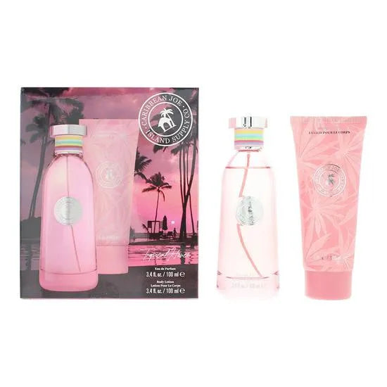 Caribbean Joe Tropical Haven Gift Set 100ml EDP + 100ml Body Lotion