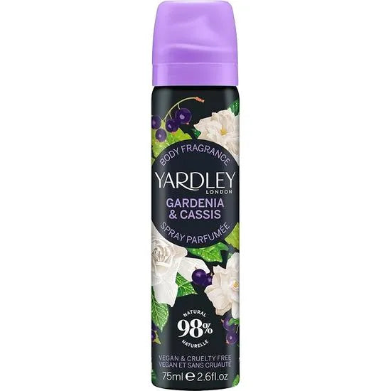 Yardley Gardenia & Cassis Body Spray 75ml Spray