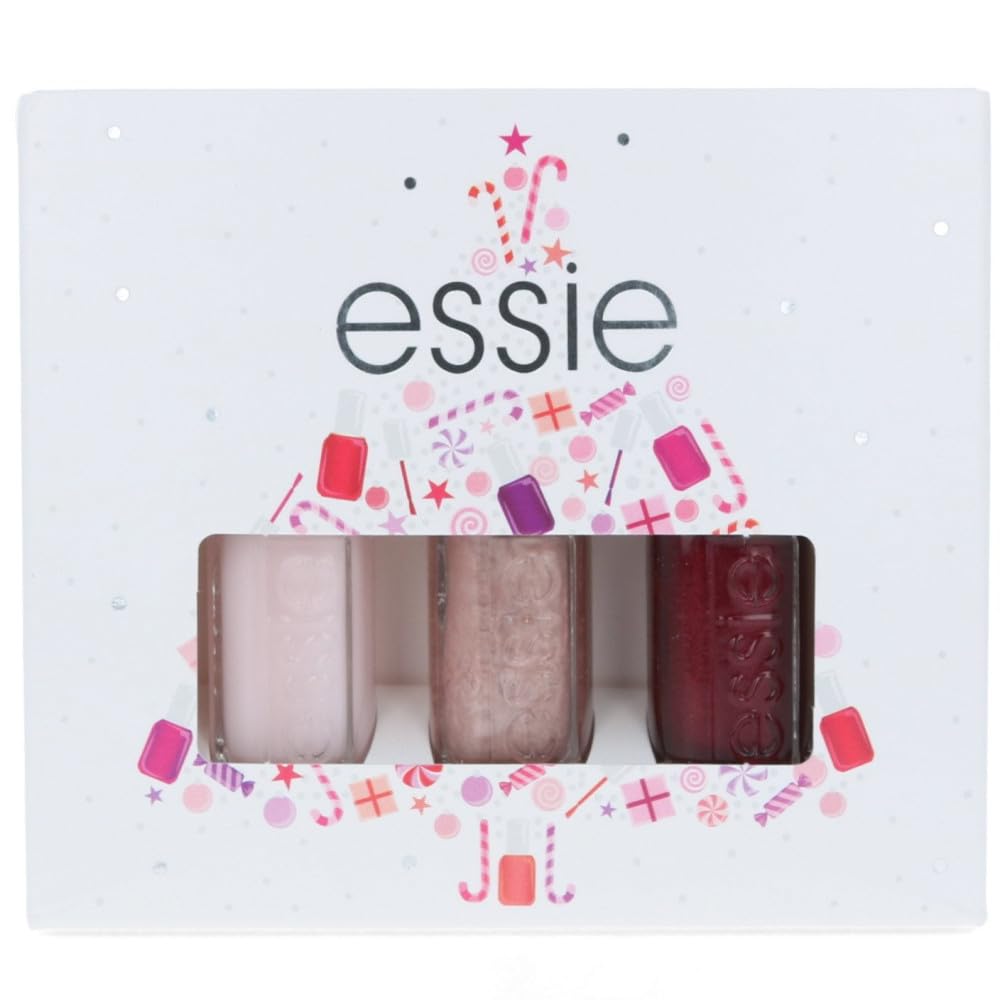 Essie The Mini Classics Nail Polish Gift Set 5ml Fifth Avenue + 5ml Blanc + 5ml Ballet Slippers + 5ml Water Melon + 5ml Base & Top Coat