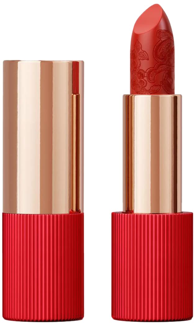 La Perla Matte Silk Lipstick - #104 - Tangelo Red - 3.5g