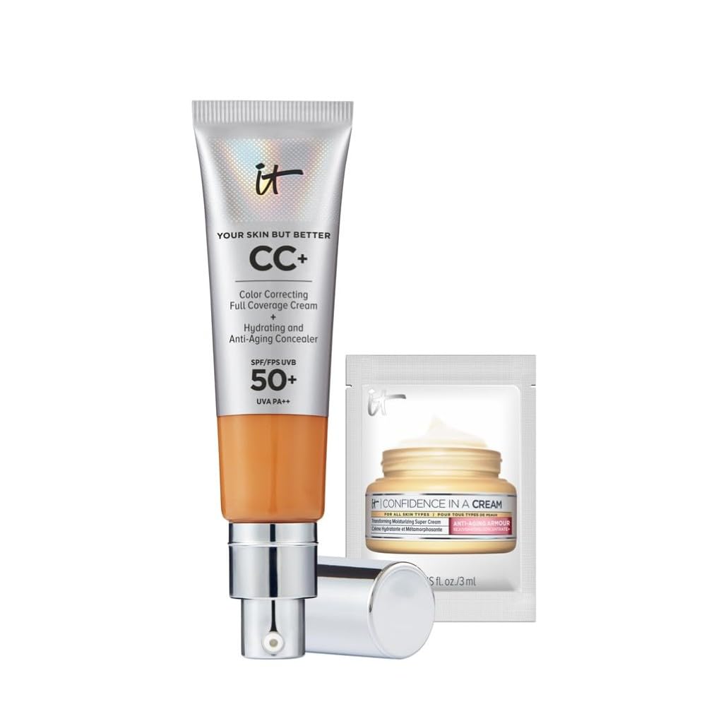 It Cosmetics Your Skin But Better CC+ Colour Correcting Full Coverage CC Cream SPF50+ 32ml - Nude Glow Tan