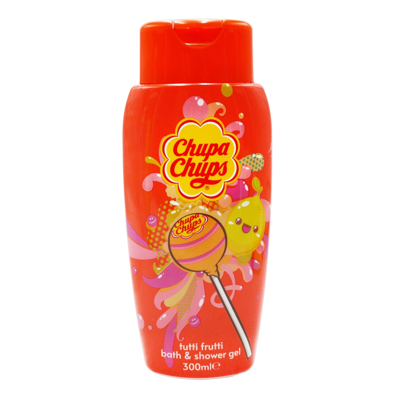 Chupa Chups Bath & Shower Gel 300ml - Strawberry Swirl