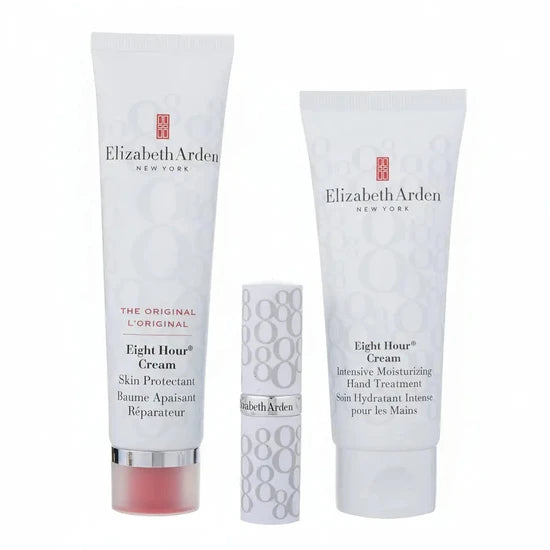 Elizabeth Arden Eight Hour Cream Gift Set 50ml Cream + 75ml Hand Treatment + 3.7g Protecting Lip Stick SPF15