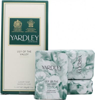 Yardley Lily of the Valley Soap 3x 100g