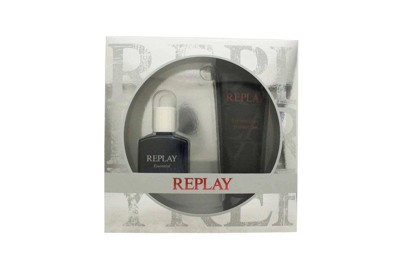 Replay Essential for Him Gift Set 30ml EDT Spray + 100ml Shower Gel
