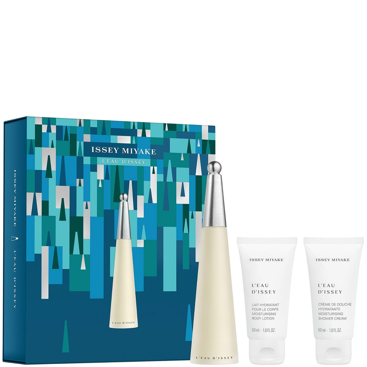 Issey Miyake L'eau d'Issey Gift Set 50ml EDT + 50ml Body Lotion + 50ml Shower Cream