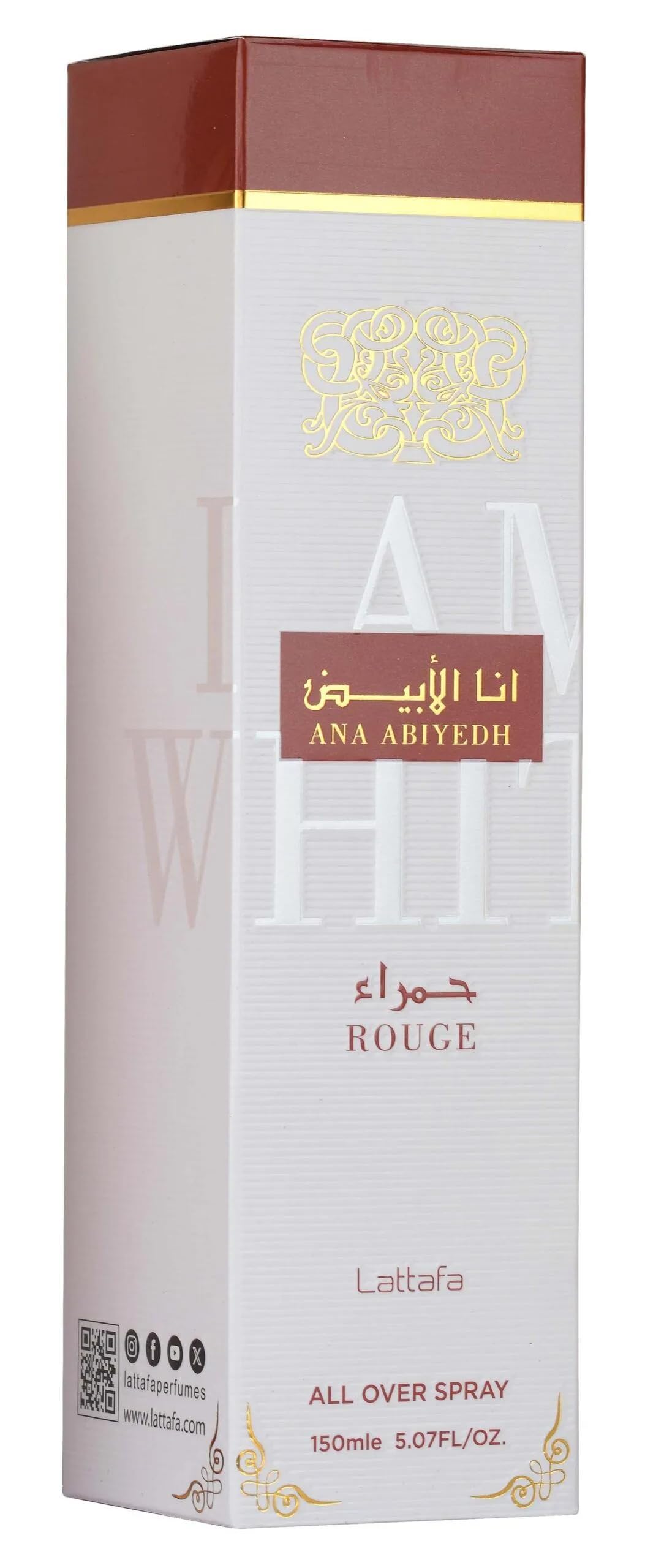 Lattafa Perfumes Ana Abiyedh White All Over Body Spray 200ml