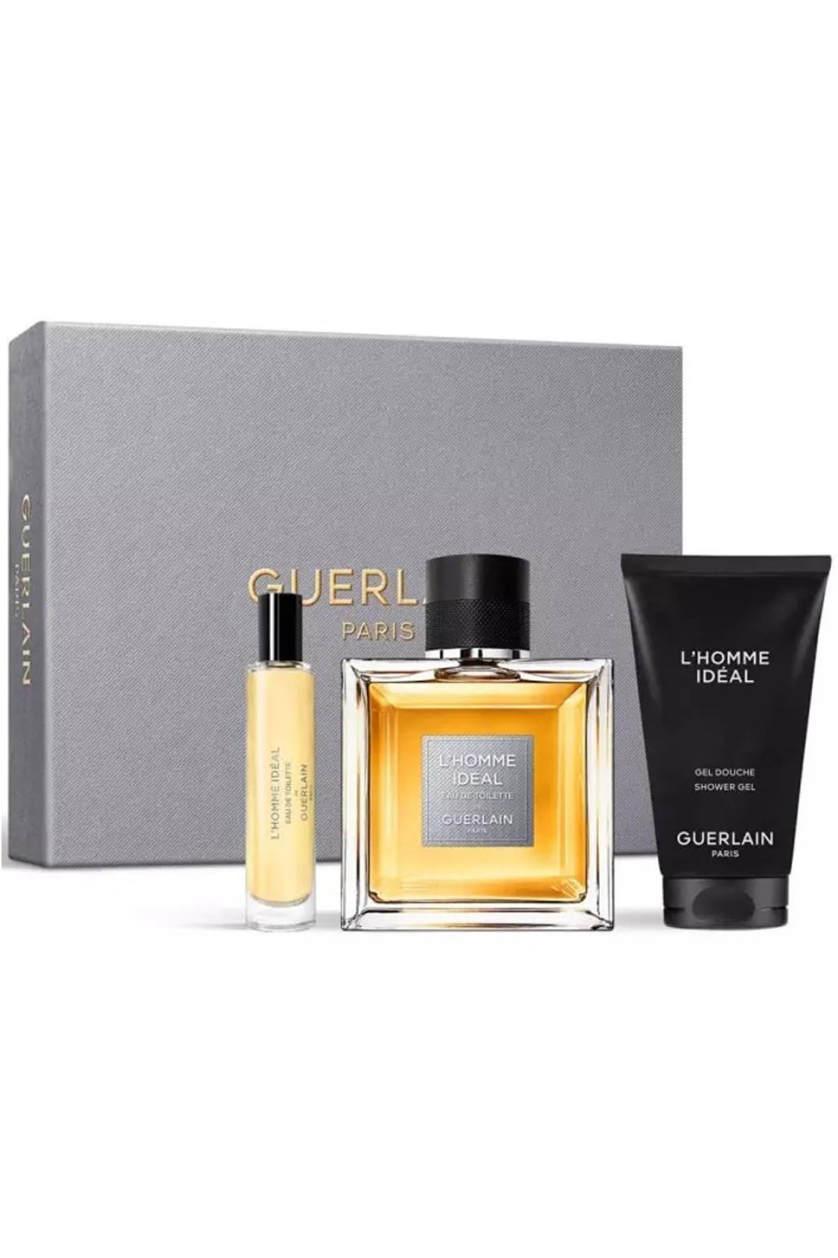 Guerlain L'Homme Ideal Gift Set 100ml EDT + 75ml Shower Gel + 10ml EDT