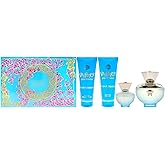 Versace Pour Femme Dylan Turquoise Gift Set 100ml EDT + 100ml Shower Gel + 100ml Body Gel+ Bag