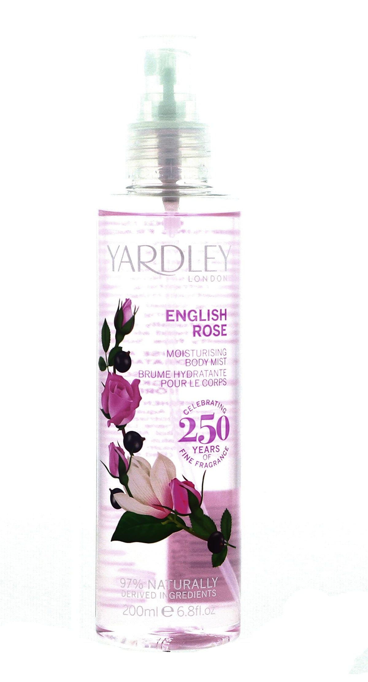 Yardley English Rose Fragrance Mist 200ml Spray