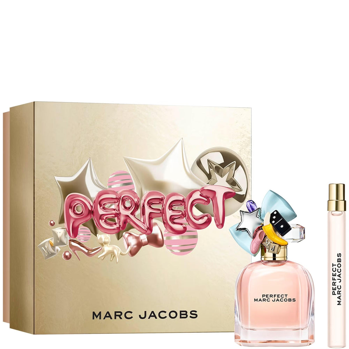 Marc Jacobs Perfect Purse Pen Spray Gift Set 10ml Perfect EDP + 10ml Perfect Intense EDP