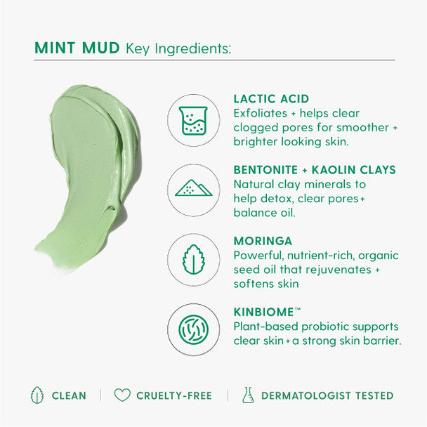 Kinship Mint Mud Deep Pore Detox Mask 57g