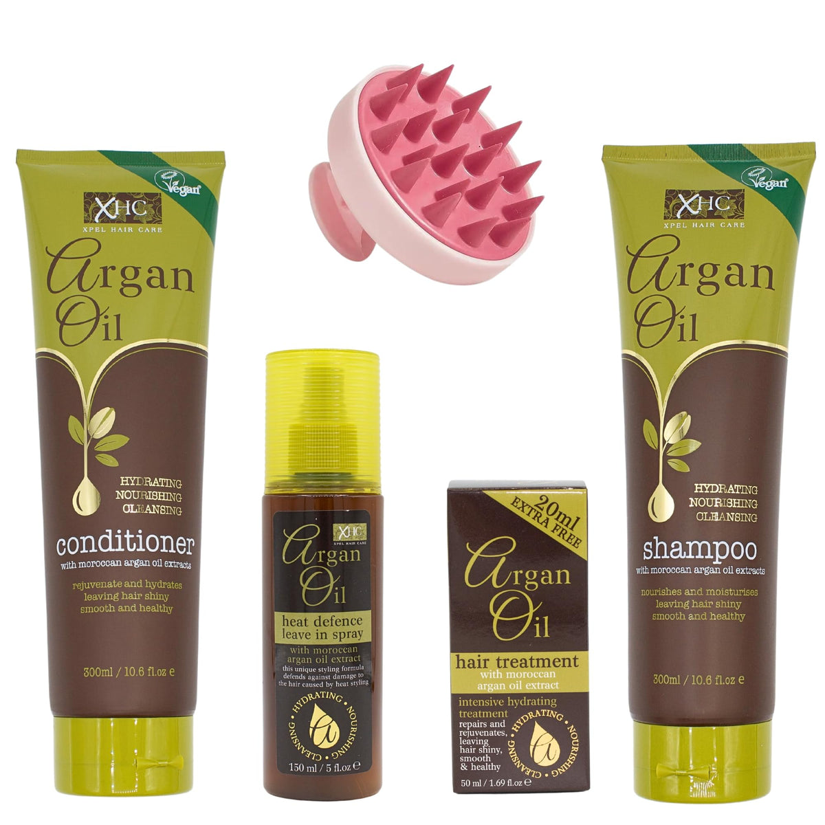 The Kind Edit Co. Spa Botanique Gift Set 50ml Shampoo + 50ml Conditioner + Microfibre Hair Turban