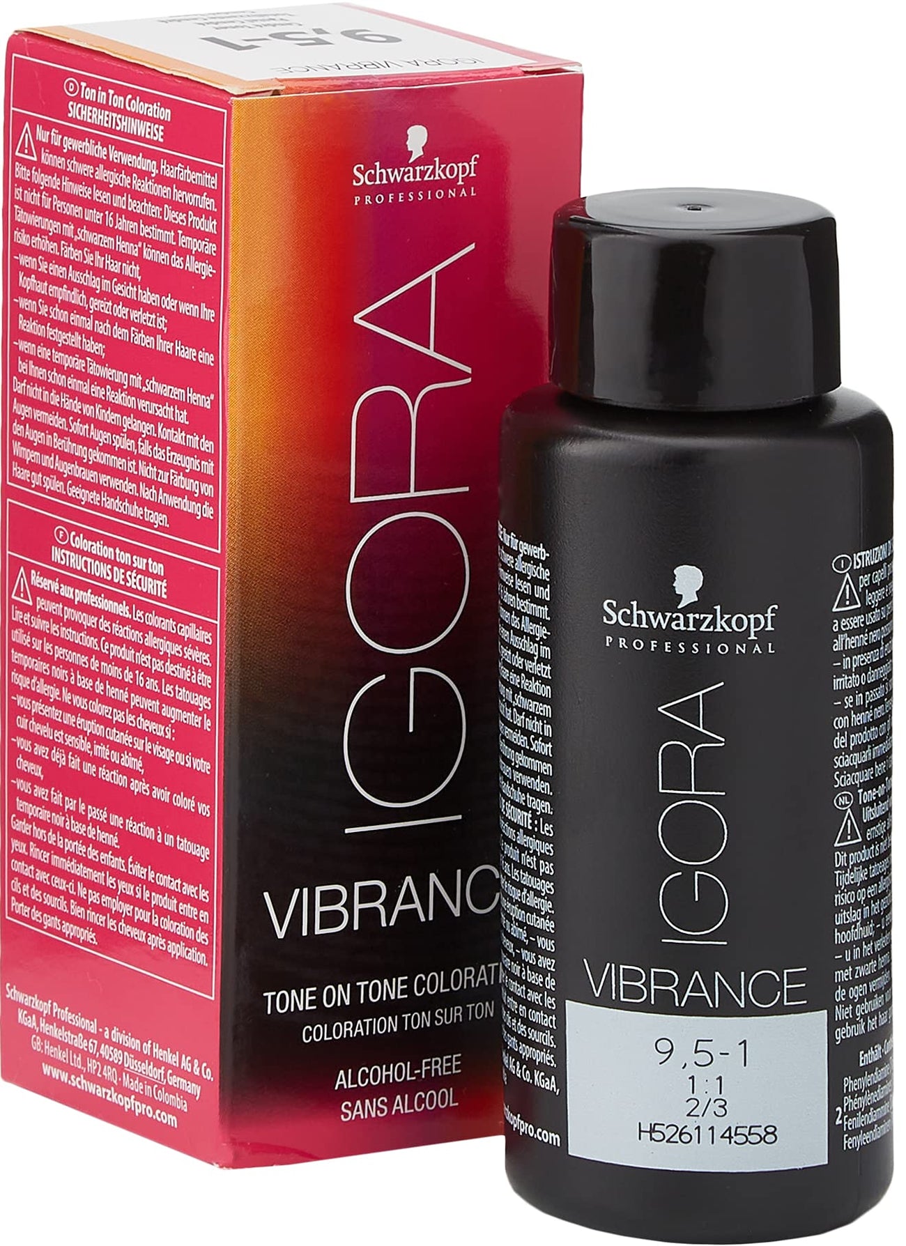 Schwarzkopf Igora Vibrance Tone On Tone Hair Colour 60ml - 9.55
