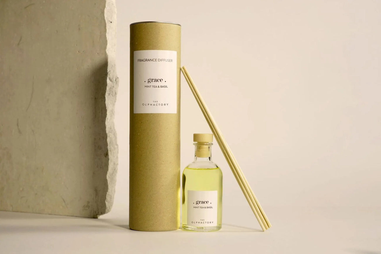 The Olphactory Grace Mint Tea Basil Reed Diffuser 100ml