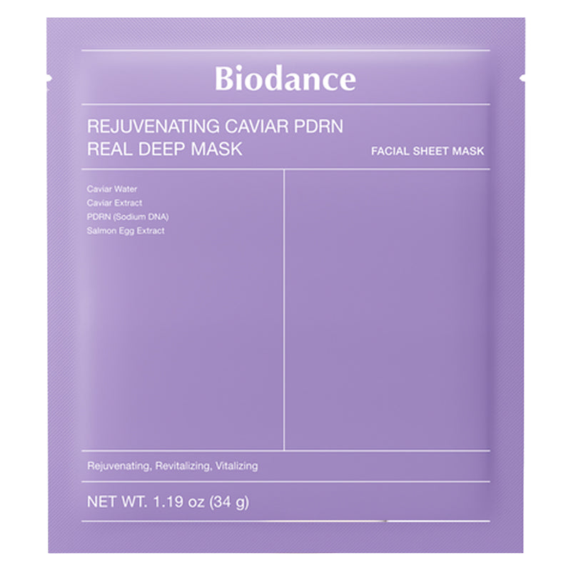 Biodance Rejuvenating Caviar PDRN Real Deep Mask Sheets - 4 x 34g