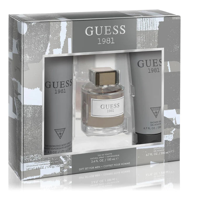 Guess Guess Man Gift Set 75ml EDT + 226ml Deodorant Spray + 200ml Shower Gel
