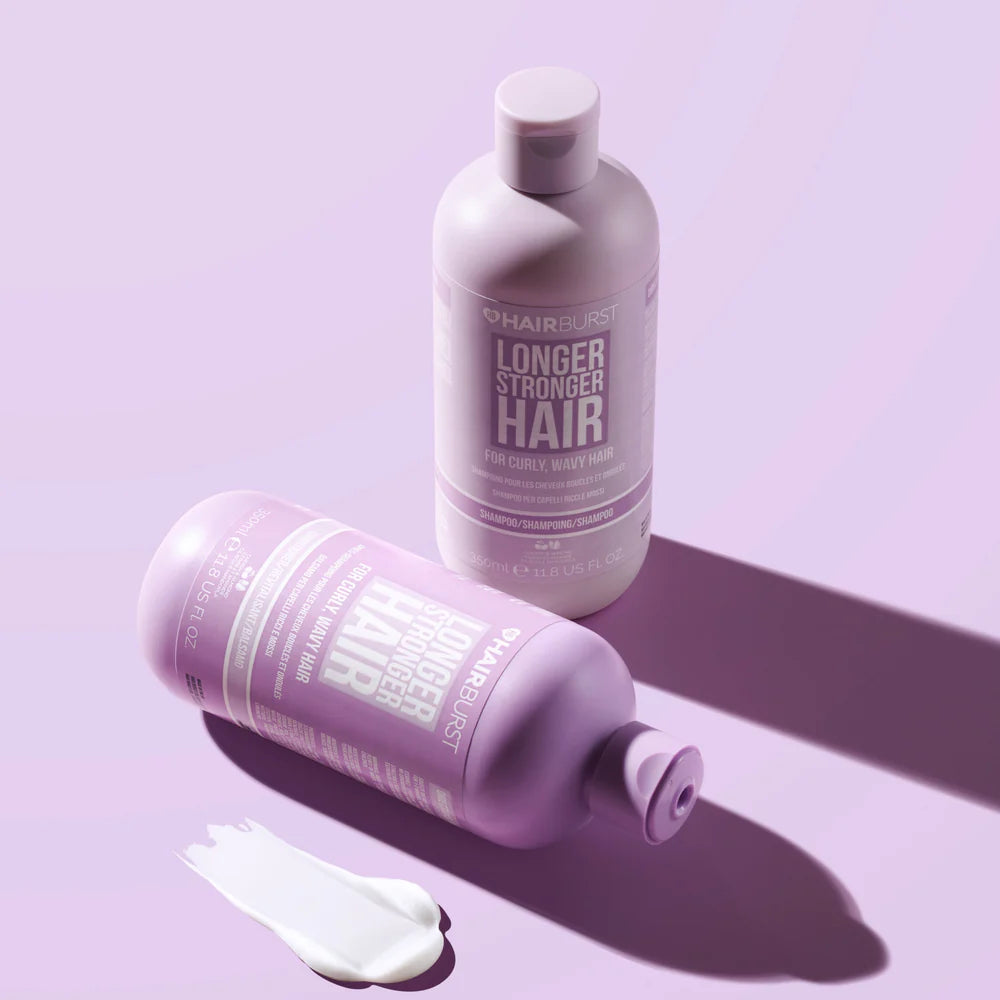 Hairburst Curly and Wavy Hair Bundle - Shampoo 350ml + Conditioner 350ml