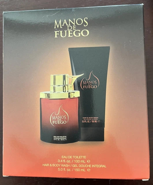 Manos De Fuego Caliente Gift Set: EDT 100ml - Hair Body Wash 150ml