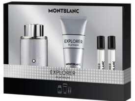 Mont Blanc Explorer Platinum Gift Set 100ml EDP + 100ml Shower Gel +2x 7.5ml EDP