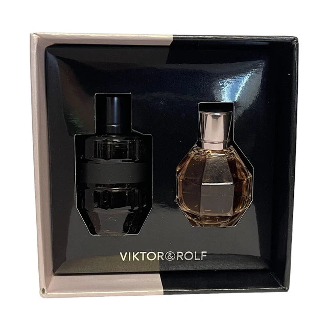 Viktor & Rolf Gift Set 7ml FlowerBomb EDP + 7ml Spicebomb EDT