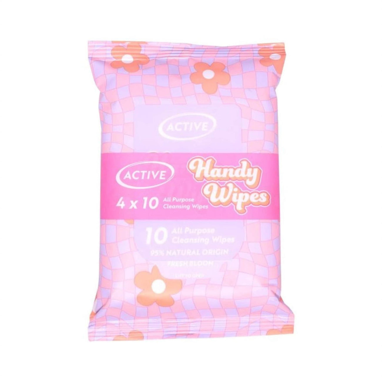 Active Multi Pack All Purpose Cleansing Handy Wipes - 4 x 10