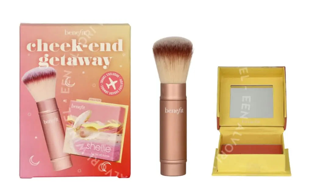 Benefit Shellie Blush Cheek-End Getaway Set 6g Shellie Blush + Multitasking Brush