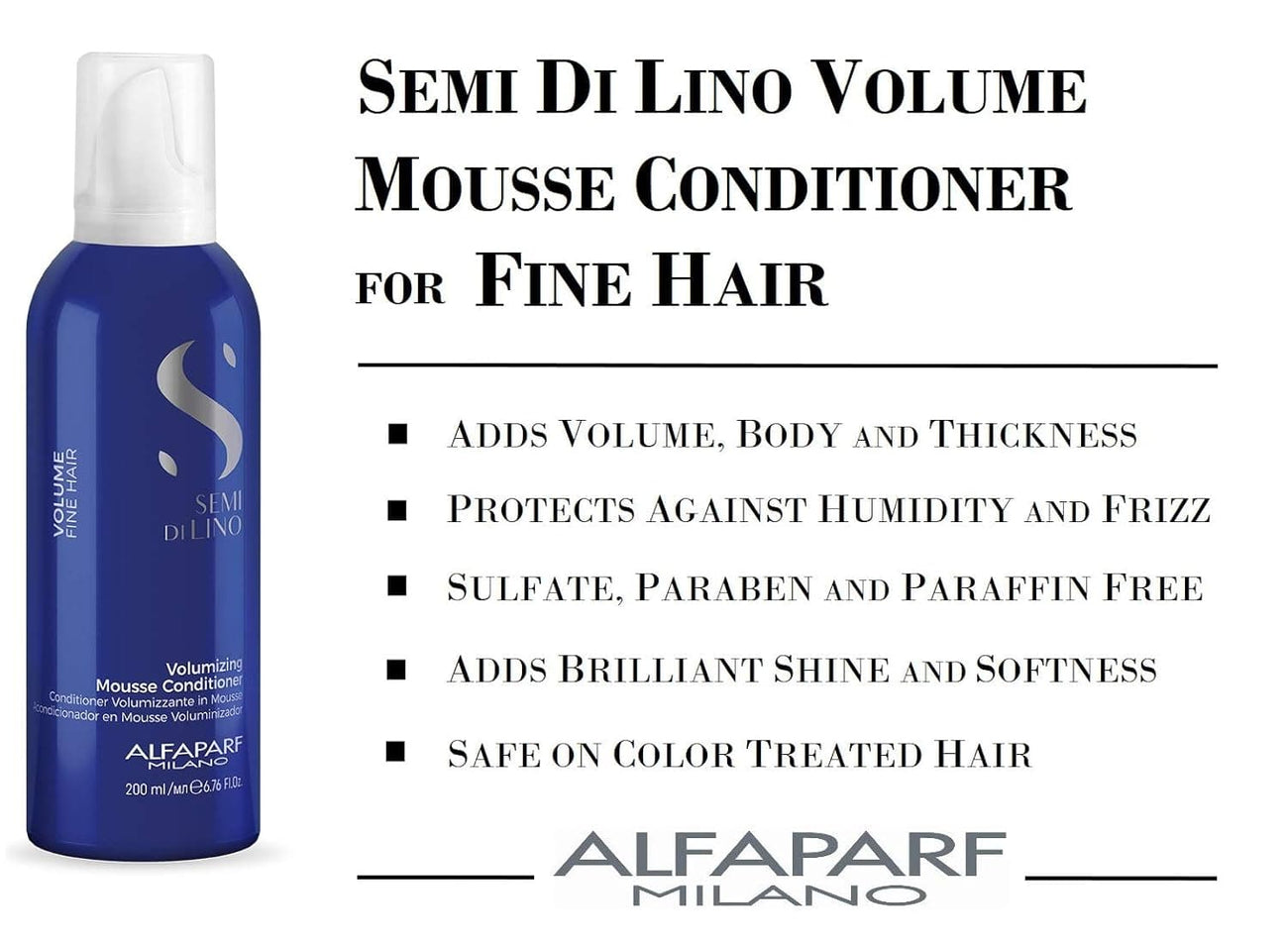 Alfaparf Semi Di Lino Volume Fine Hair Volumizing Mousse Conditioner 200ml