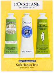L'Occitane en Provence Travel Exclusive Hand Cream Collection 3 x 30ml Almond + Verbena + Shea Butter